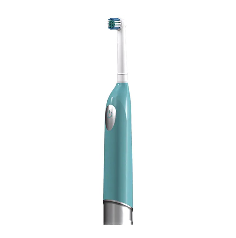 What cleaning technology or mode does this Oscillating Battery-powered Toothbrush have to assist in removing tartar and plaque?